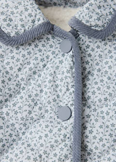 Quilted floral jacket — Blue 2
