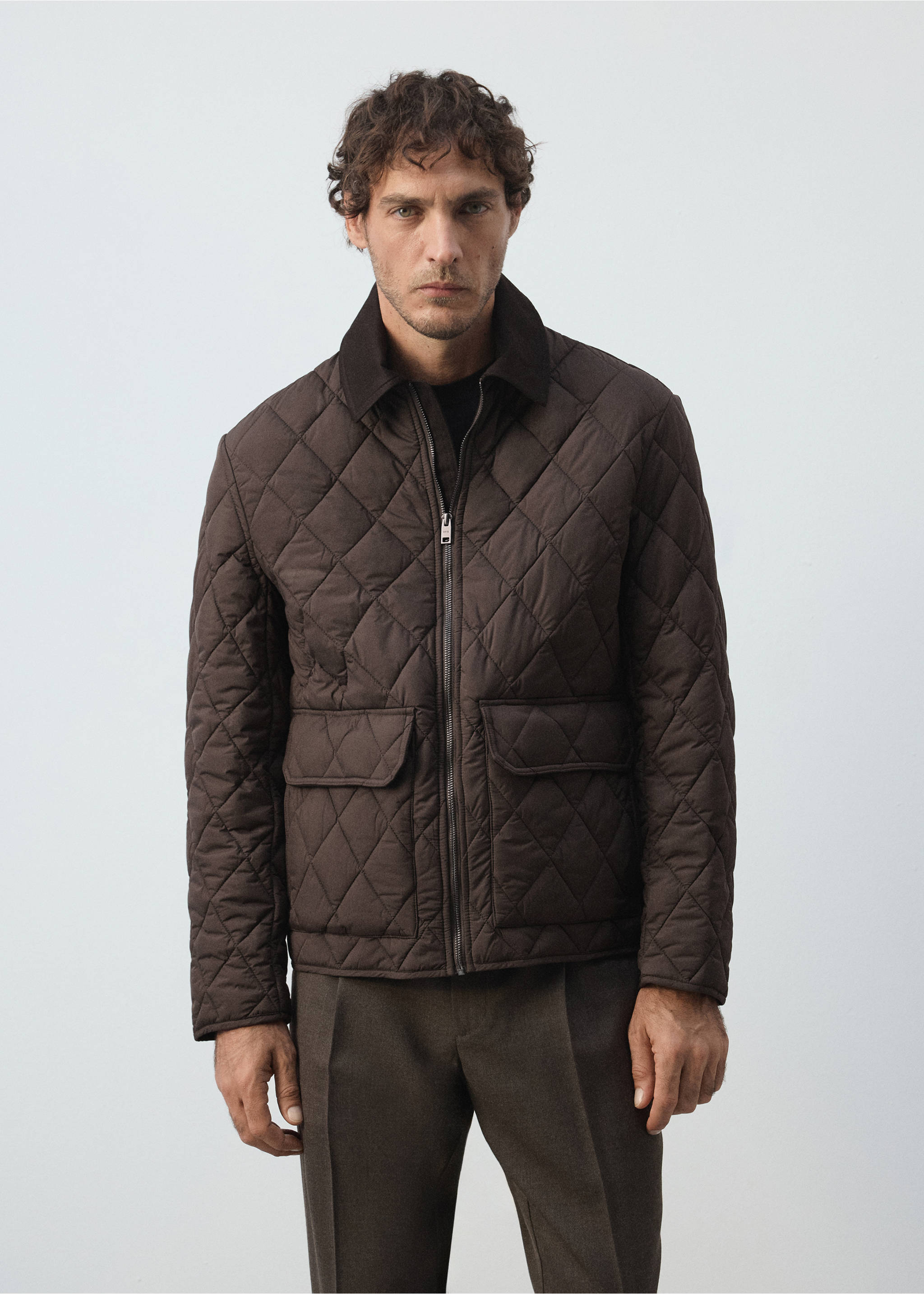 Quilted water repellent jacket - Medium plane