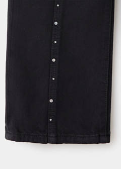 Straight-leg jeans with stud details — Black denim 4