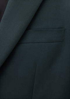 Turin suit jacket, 100% virgin wool, slim fit — Dark Green 8