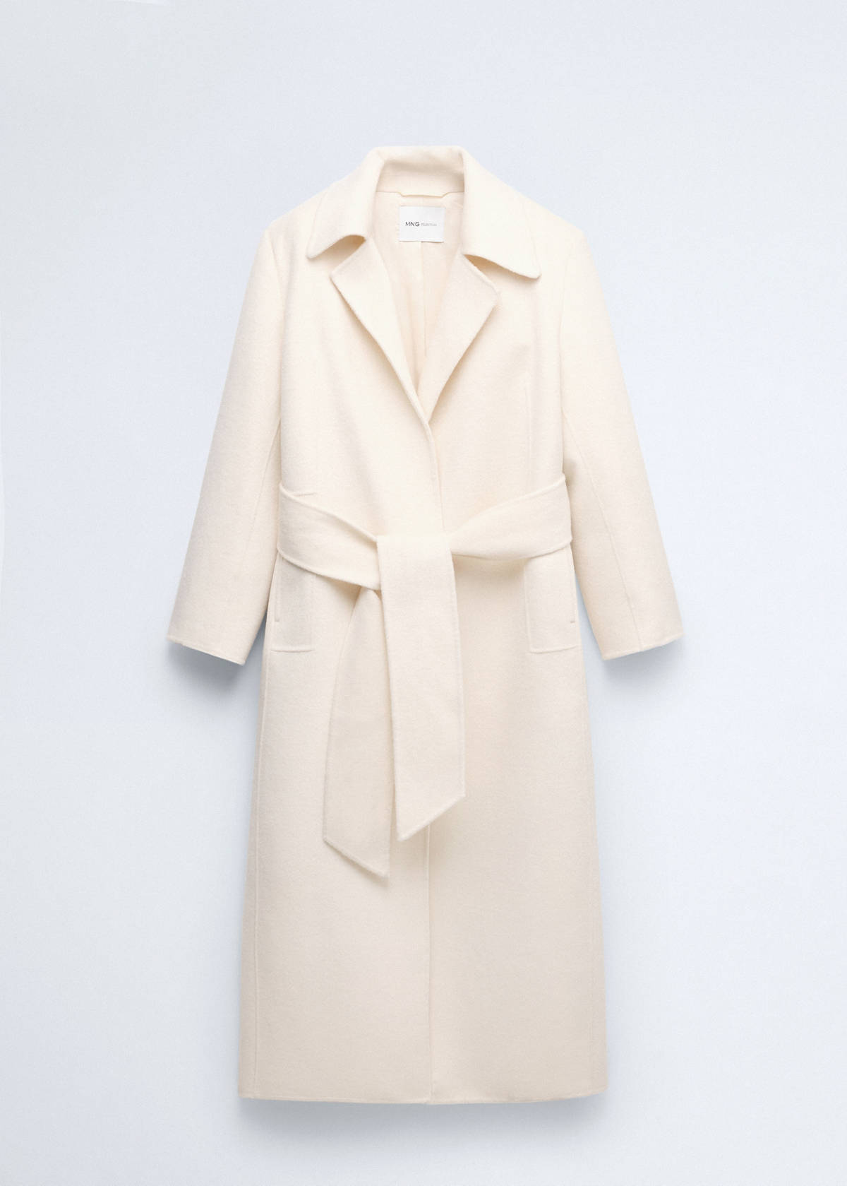 Woollen coat with belt — Off White