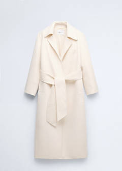 Woollen coat with belt — Off White 6