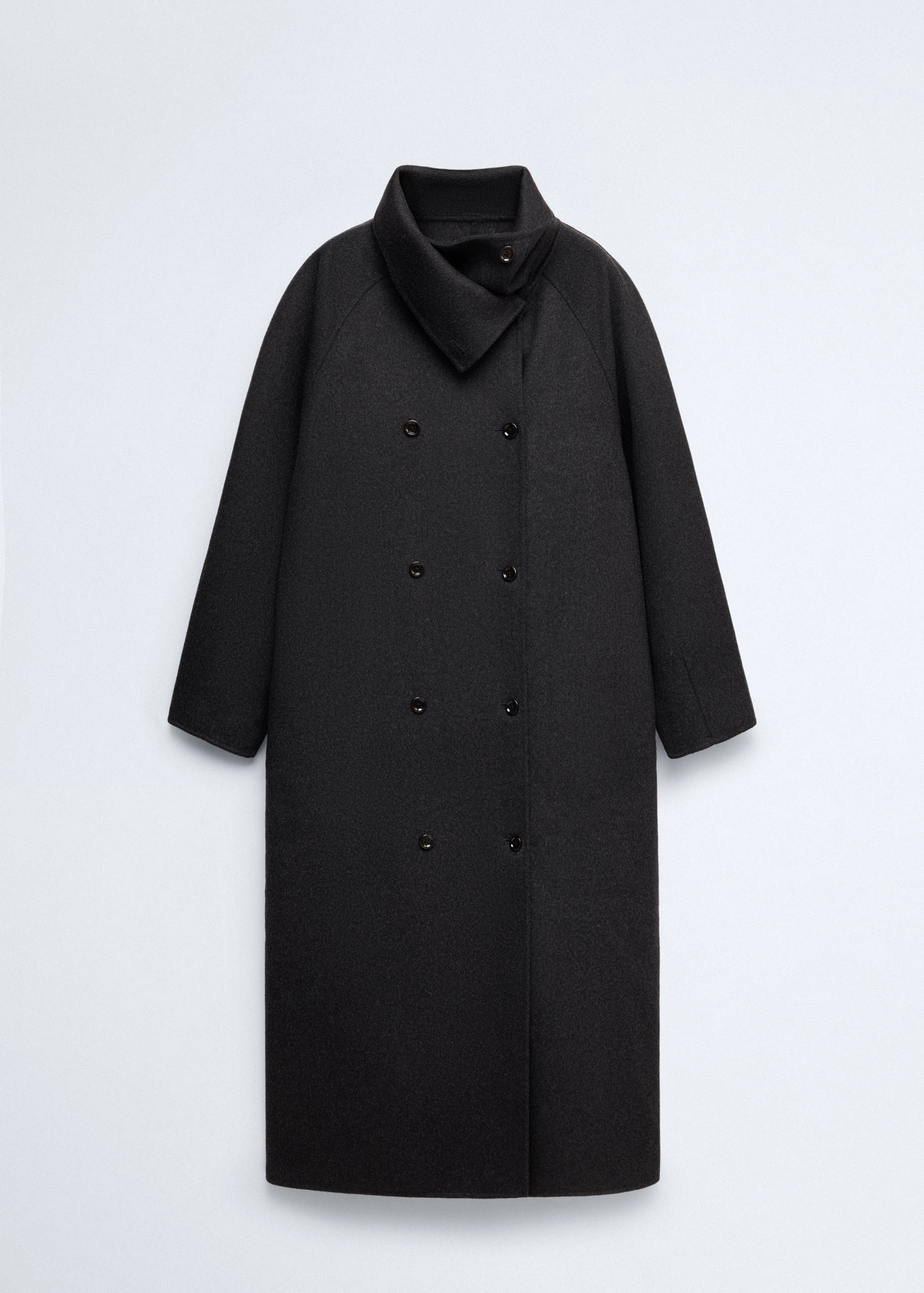 Manteau en laine avec écharpe amovible - Détail de l'article 0
