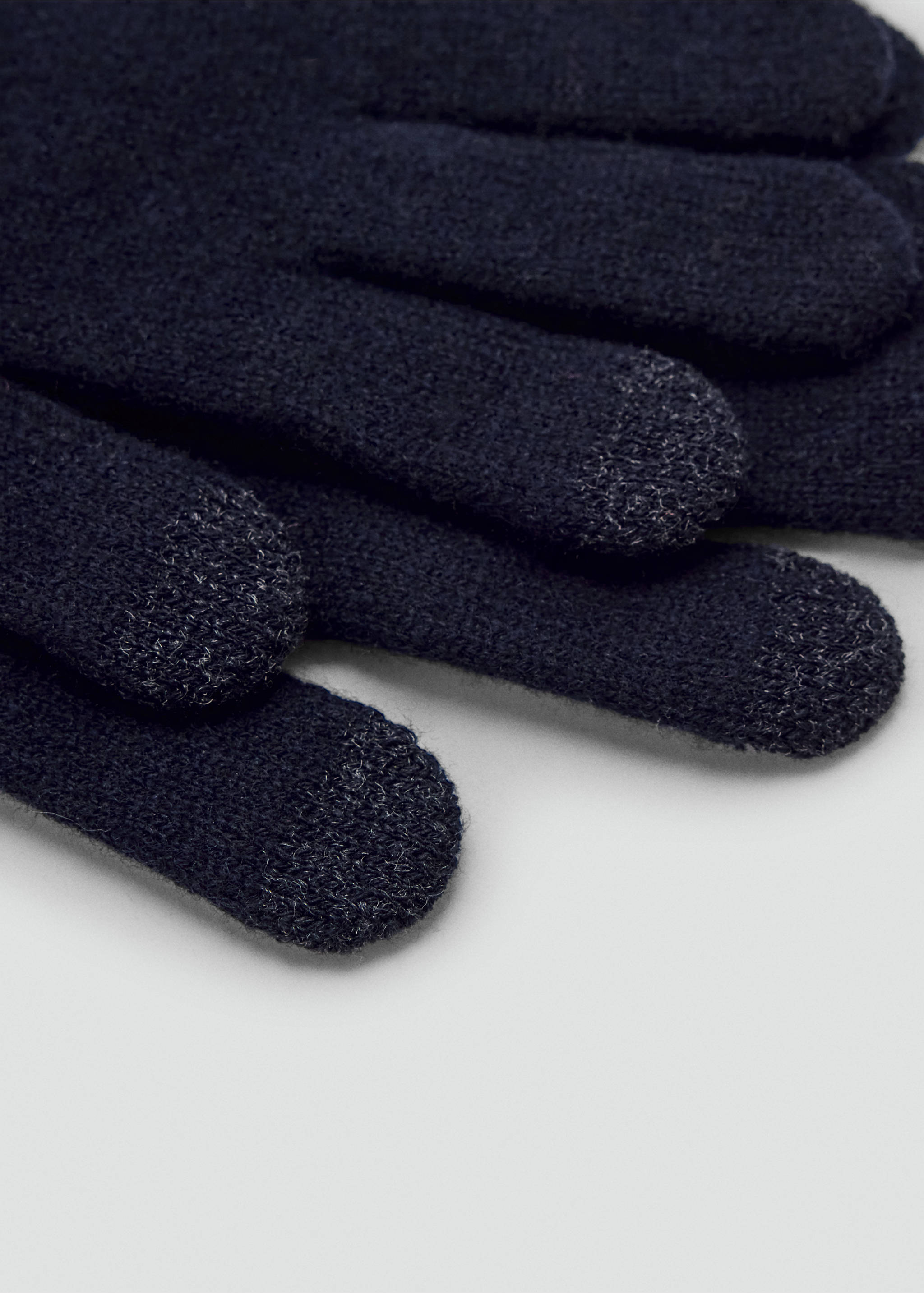 Guantes punto - Detalle del artículo 1, Azul marino. Ref: 37016329-00.