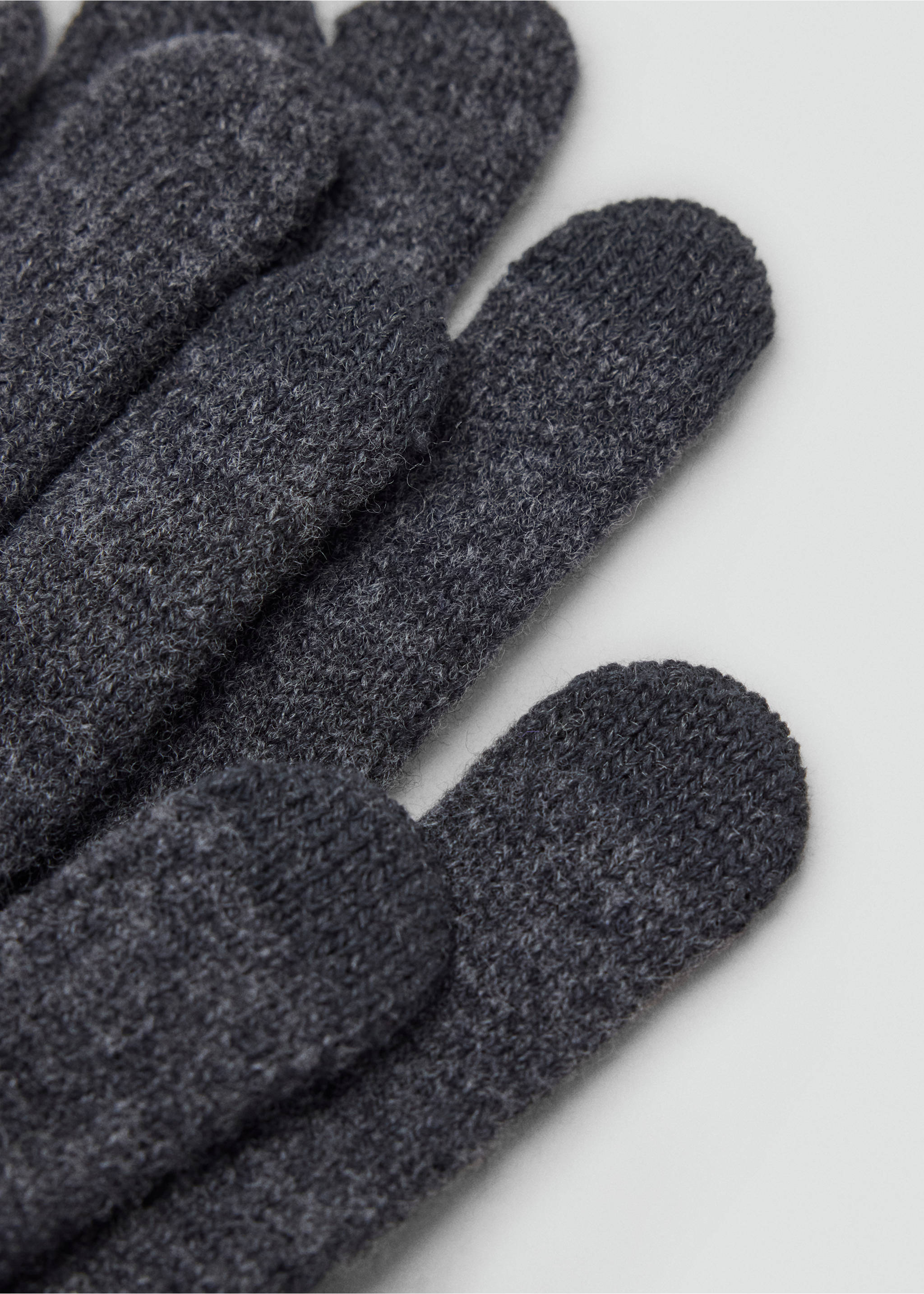 Guantes punto - Detalle del artículo 1, Gris. Ref: 37016329-00.
