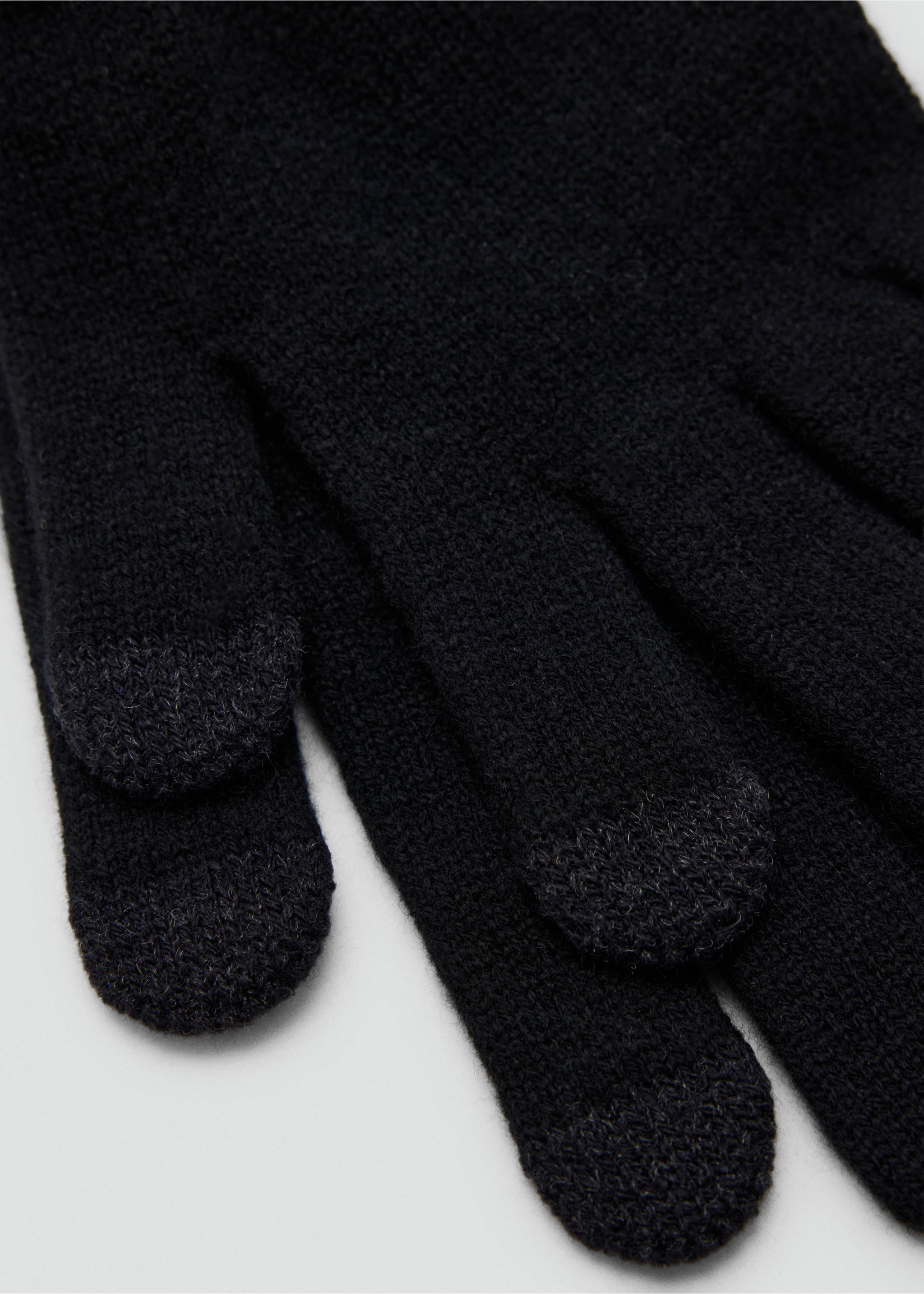 Guantes punto - Detalle del artículo 1, Negro. Ref: 37016329-00.