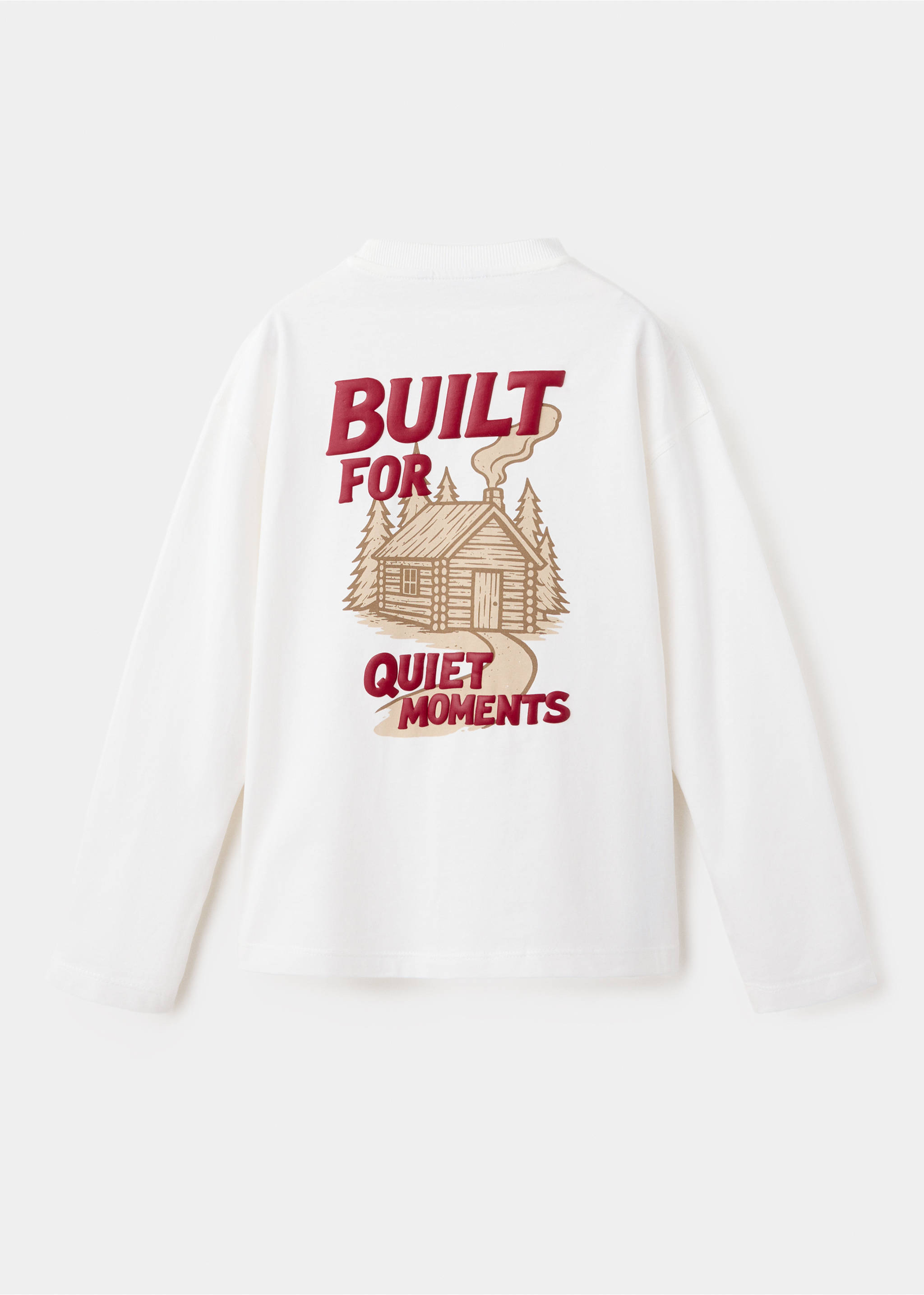 Printed oversize t-shirt - Reverse of the article, Off White. Ref: 37016330-00.