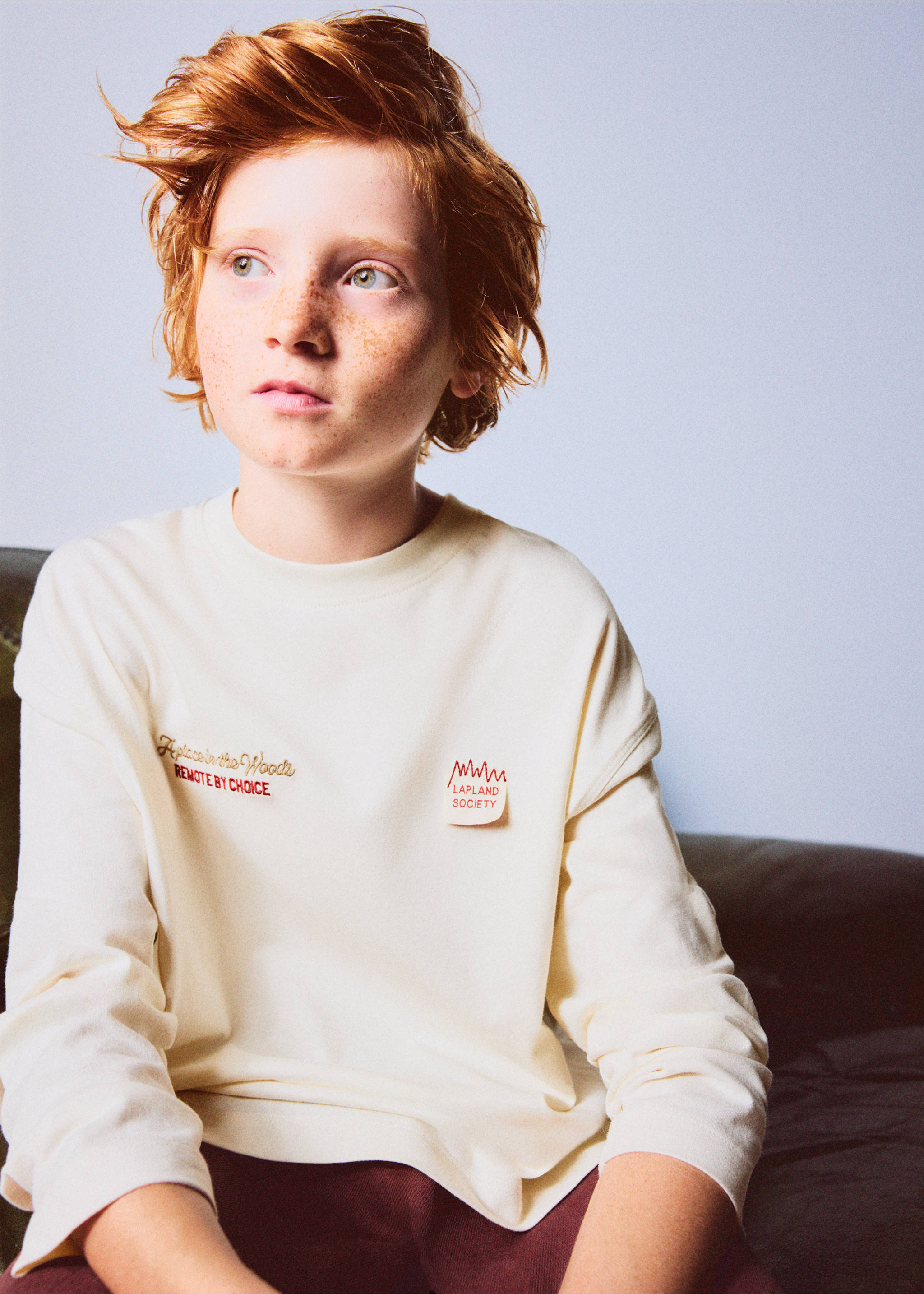Printed oversize t-shirt - General plane, Ecru. Ref: 37016337-00.