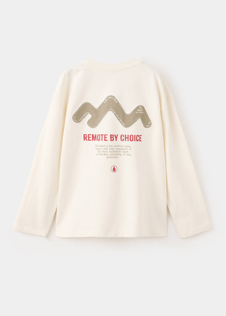 Printed oversize t-shirt — Ecru