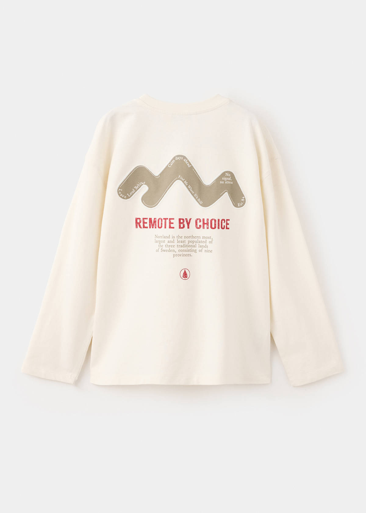 Printed oversize t-shirt — Ecru