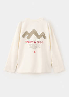 Printed oversize t-shirt — Ecru 4