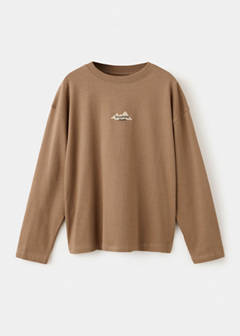 Printed oversize t-shirt — Caramel 3