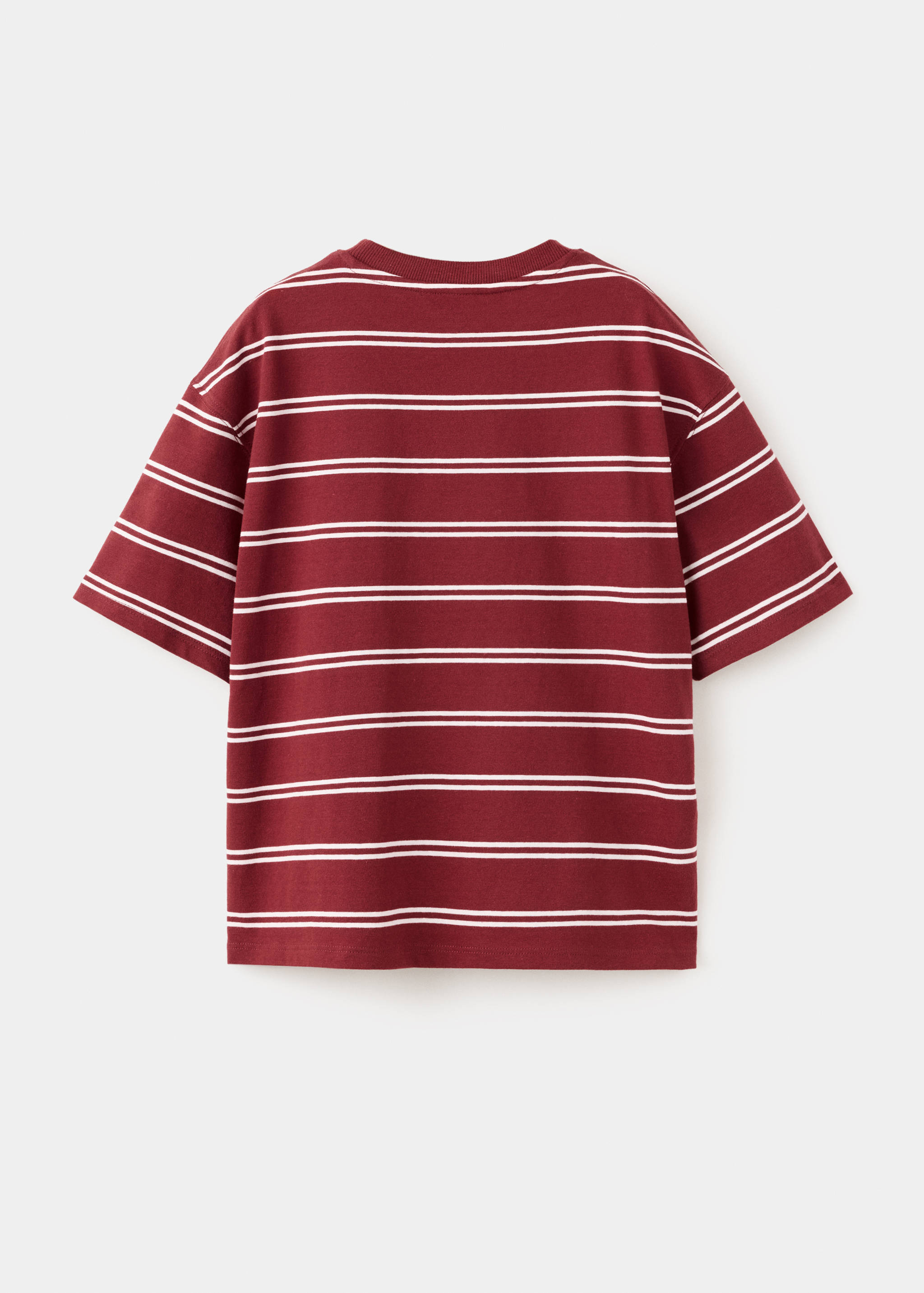 Gestreiftes Baumwoll-Shirt - Rückseite des Artikels
