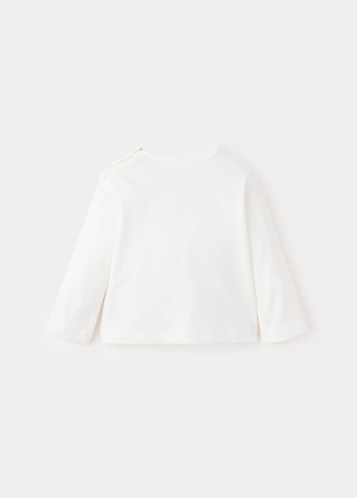 Printed cotton-blend t-shirt — Off White
