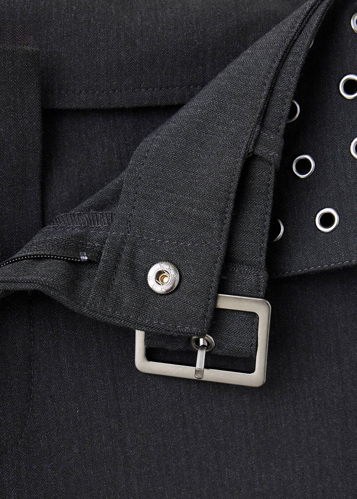 Eyelet trousers with belt - thumbnail 7