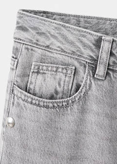 Straight-fit jeans with studs — Denim Grey 6