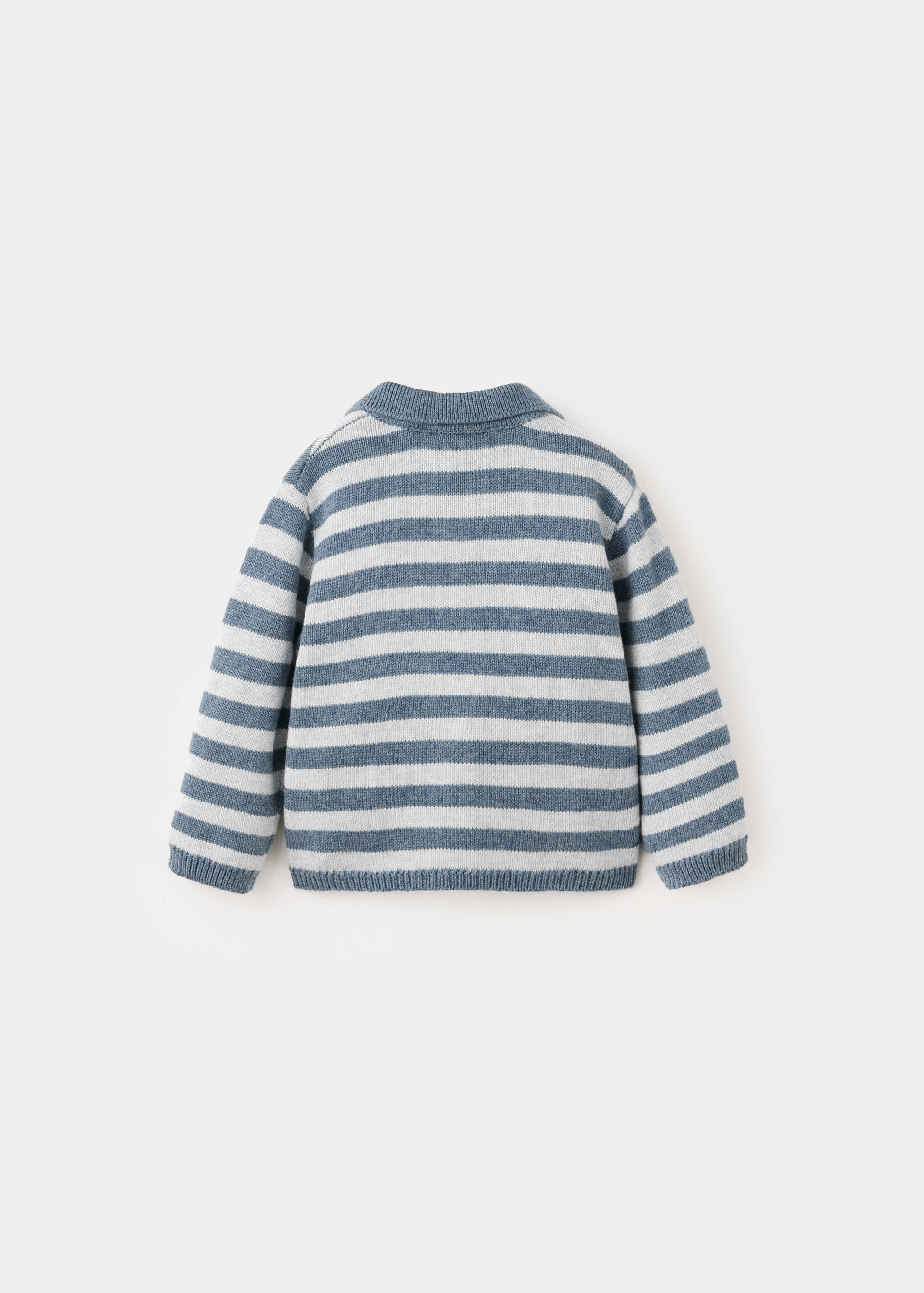 Jersey punto rayas cuello polo - Reverso del artículo