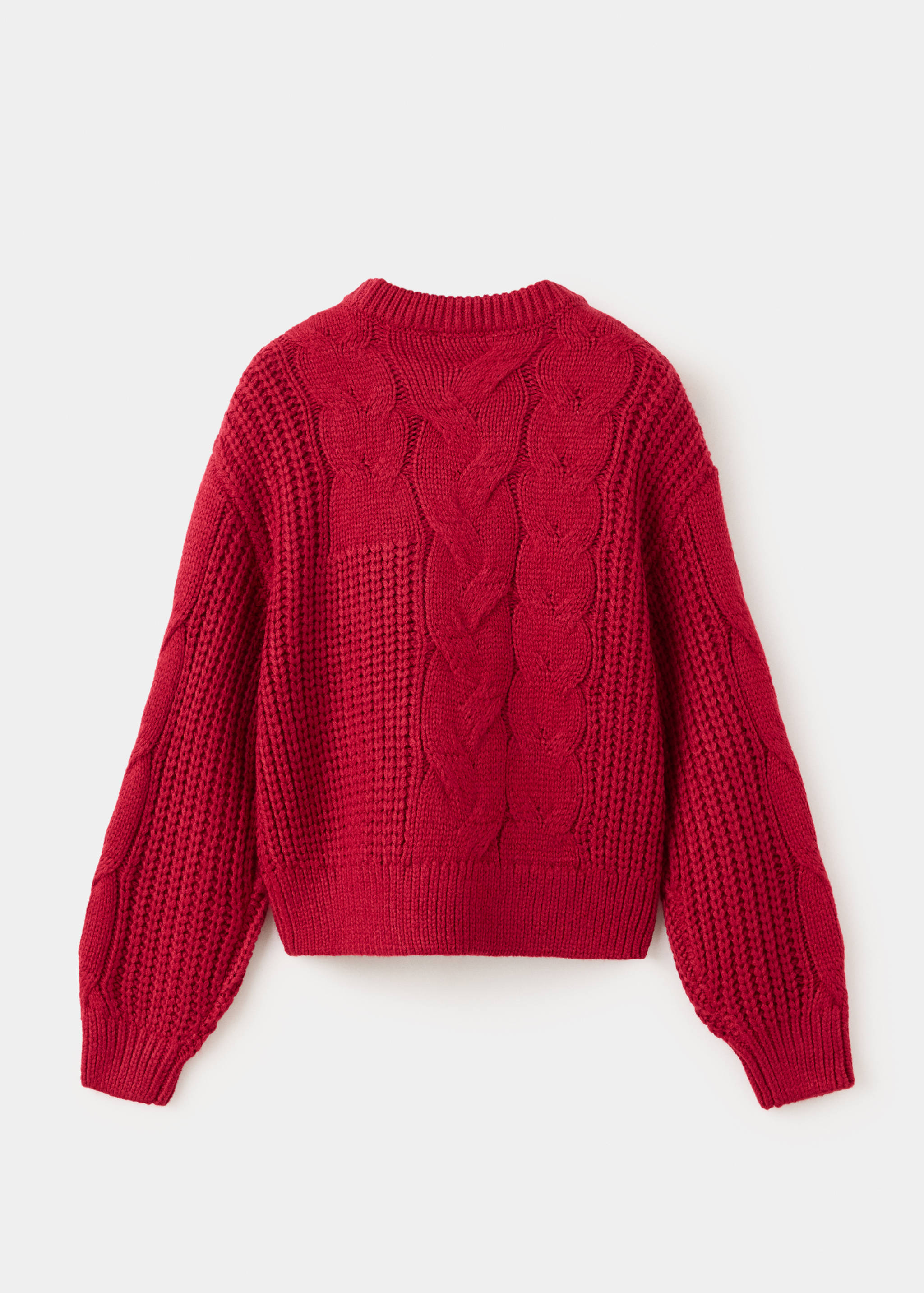Braided knitted sweater - Reverse of the article