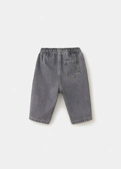 Straight-leg jeans with elasticated waistband — Denim Grey 3