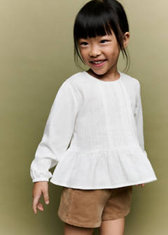 Frill T-shirt with lace trim detail — Off White 1