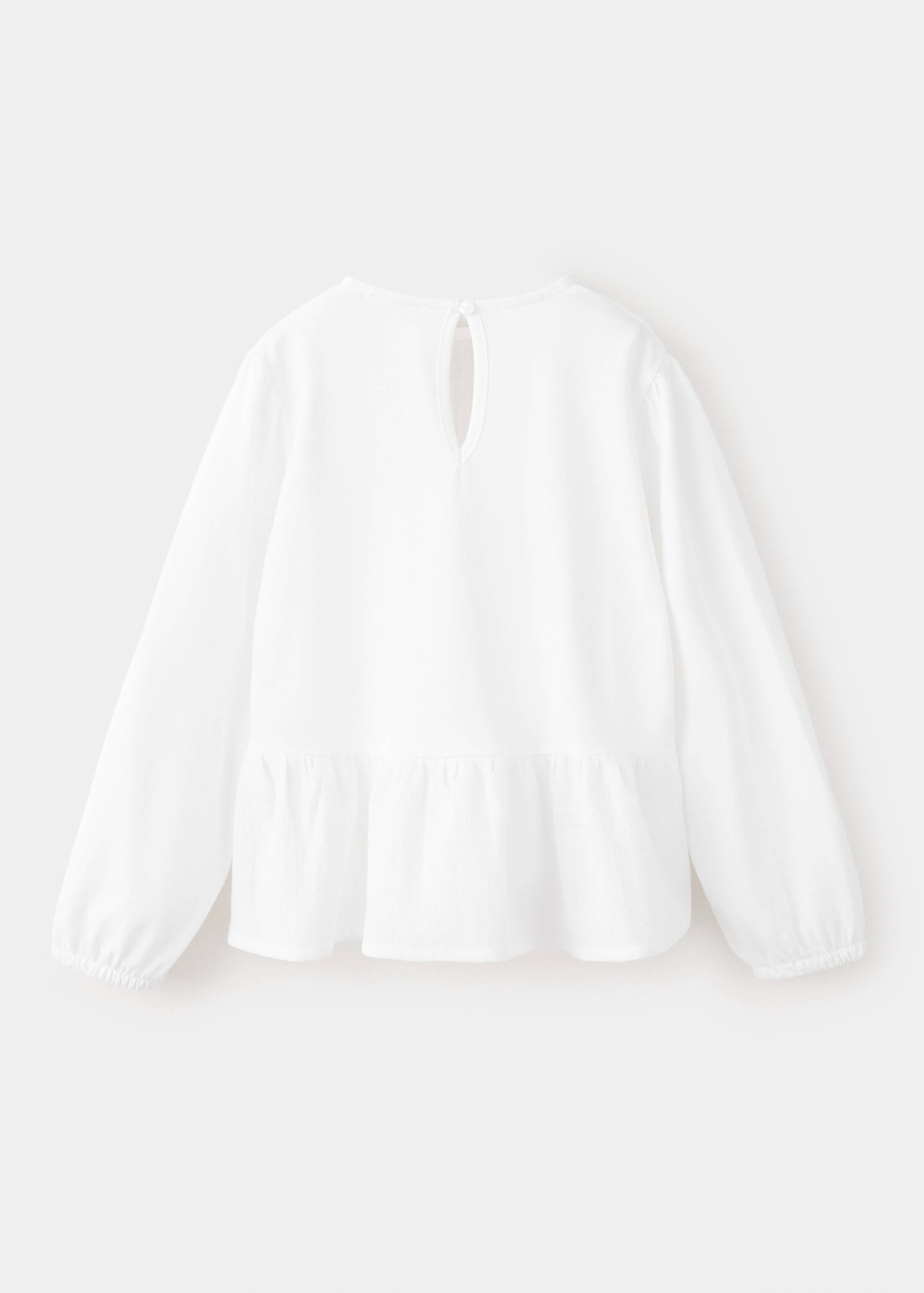 Frill T-shirt with lace trim detail - Reverse of the article