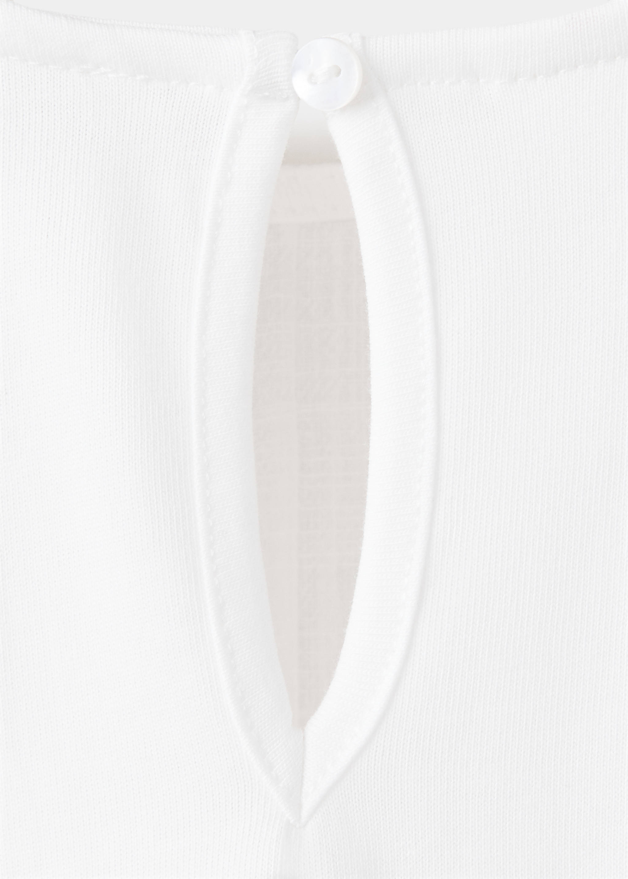 Frill T-shirt with lace trim detail - Details of the article 0