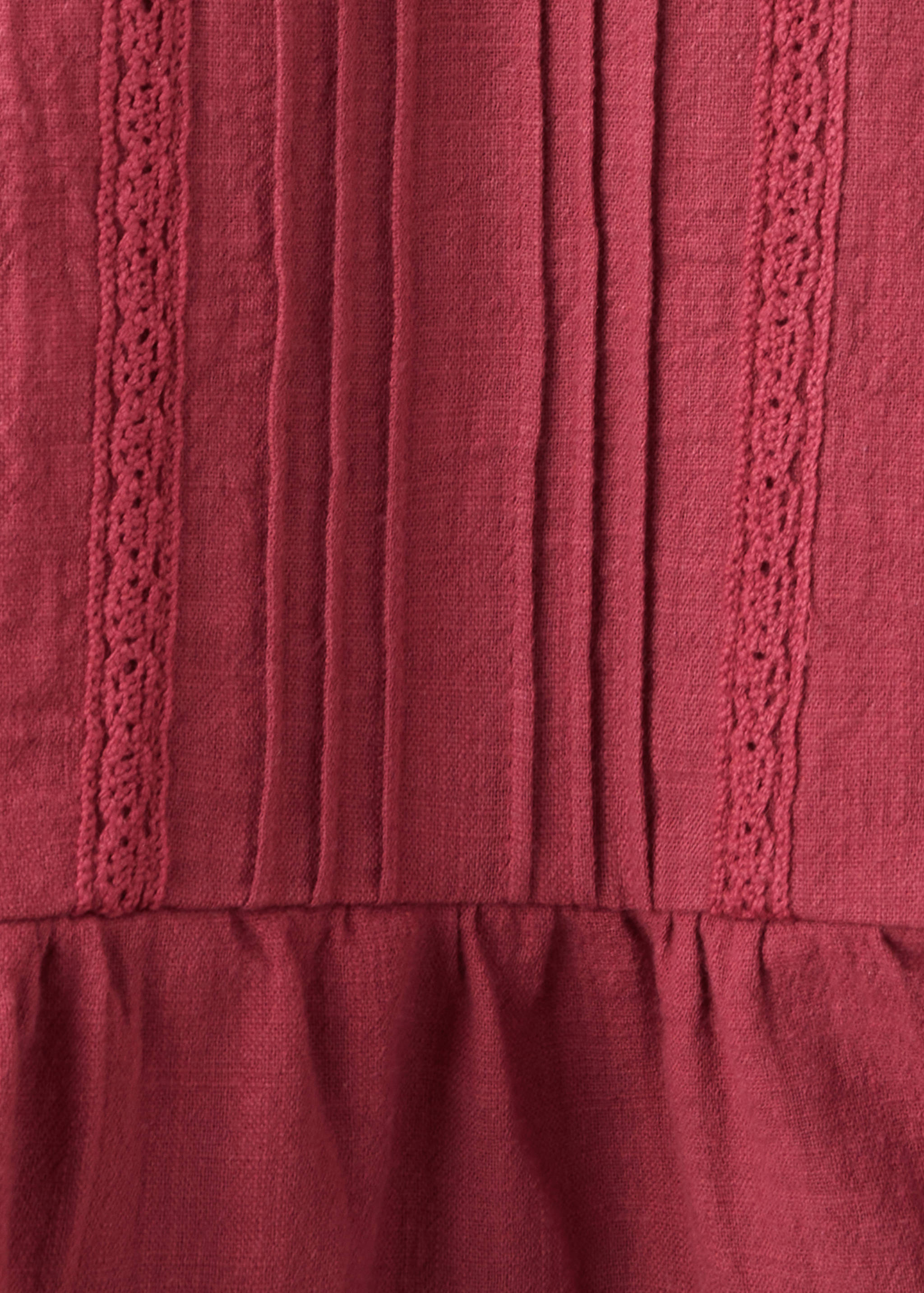 Frill T-shirt with lace trim detail - Details of the article 0