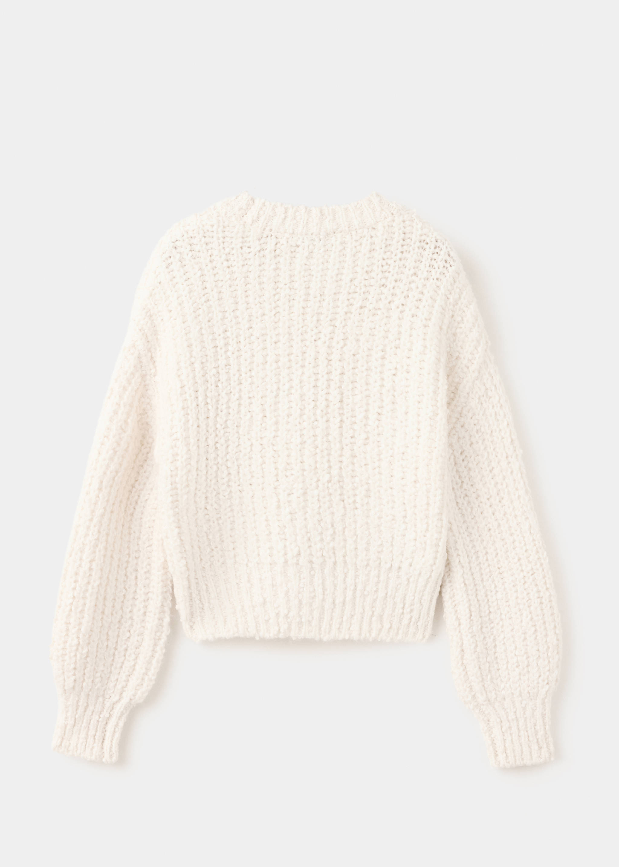 Medium-knit sweater - Reverse of the article