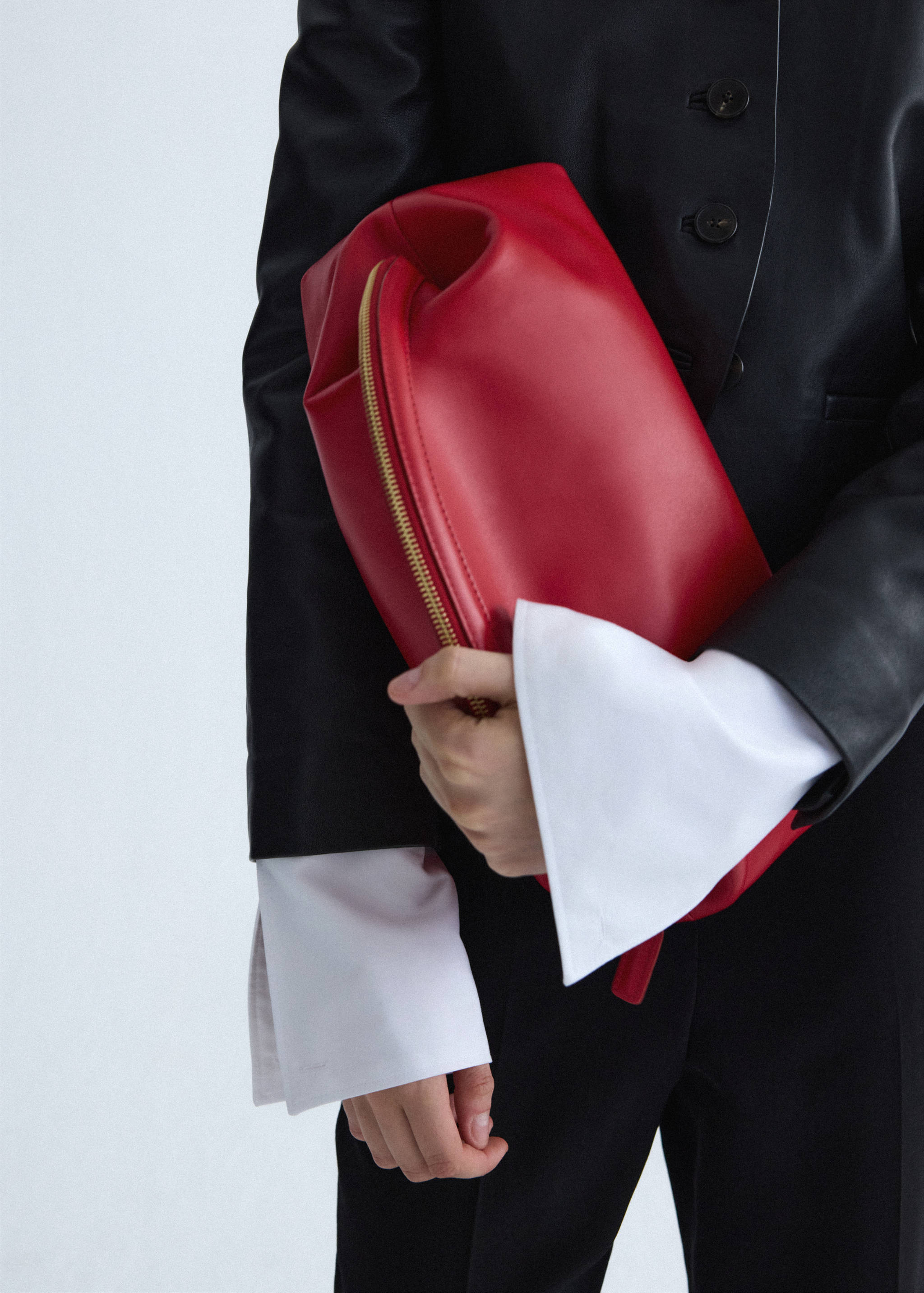 Leather clutch bag - Details of the article 9