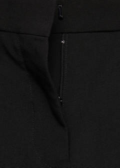 Wool trousers with slits at the hem — Black 6