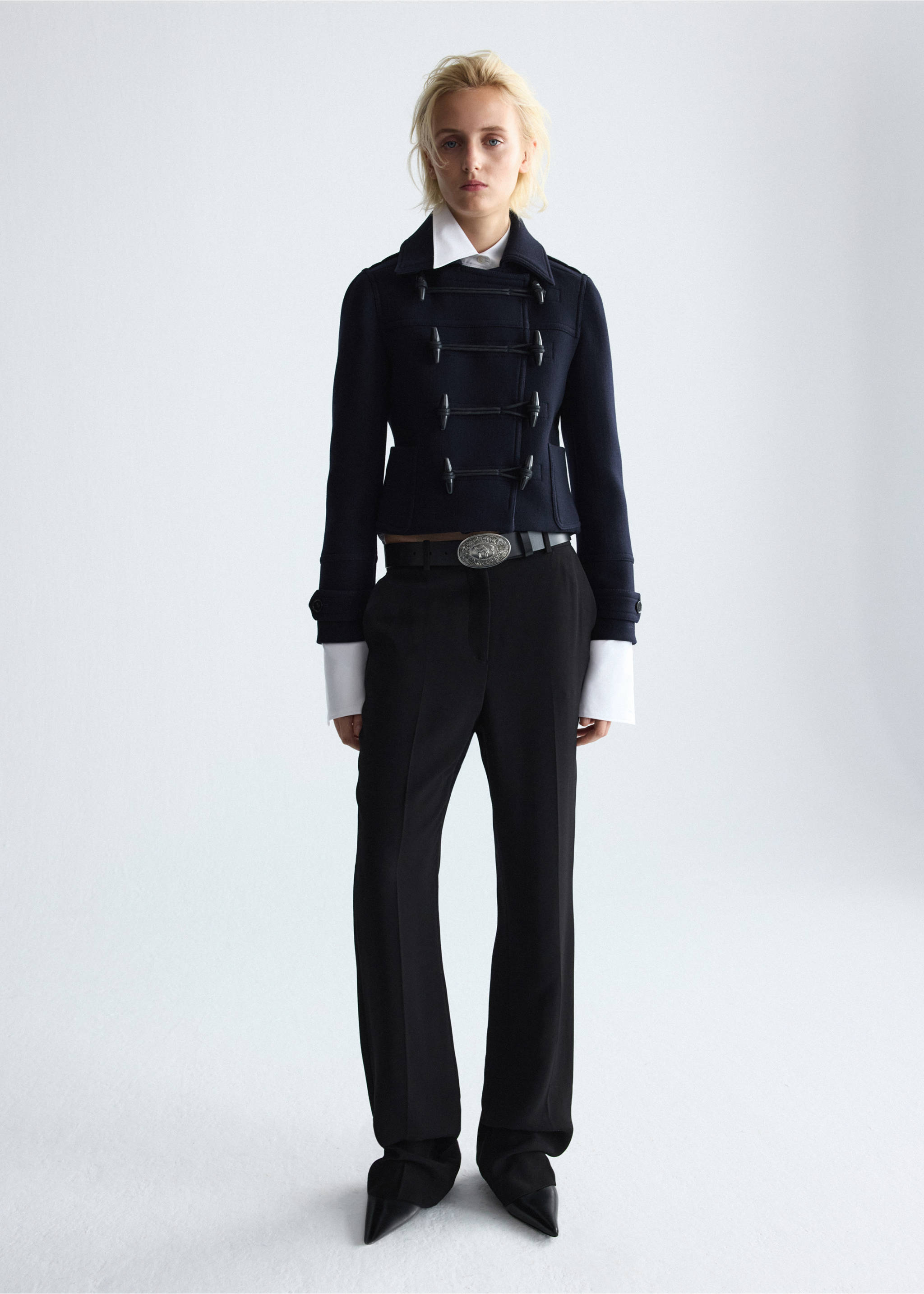 100% wool suit trousers - General plane, Black. Ref: 37016368-00.