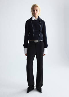 100% wool suit trousers — Black 2