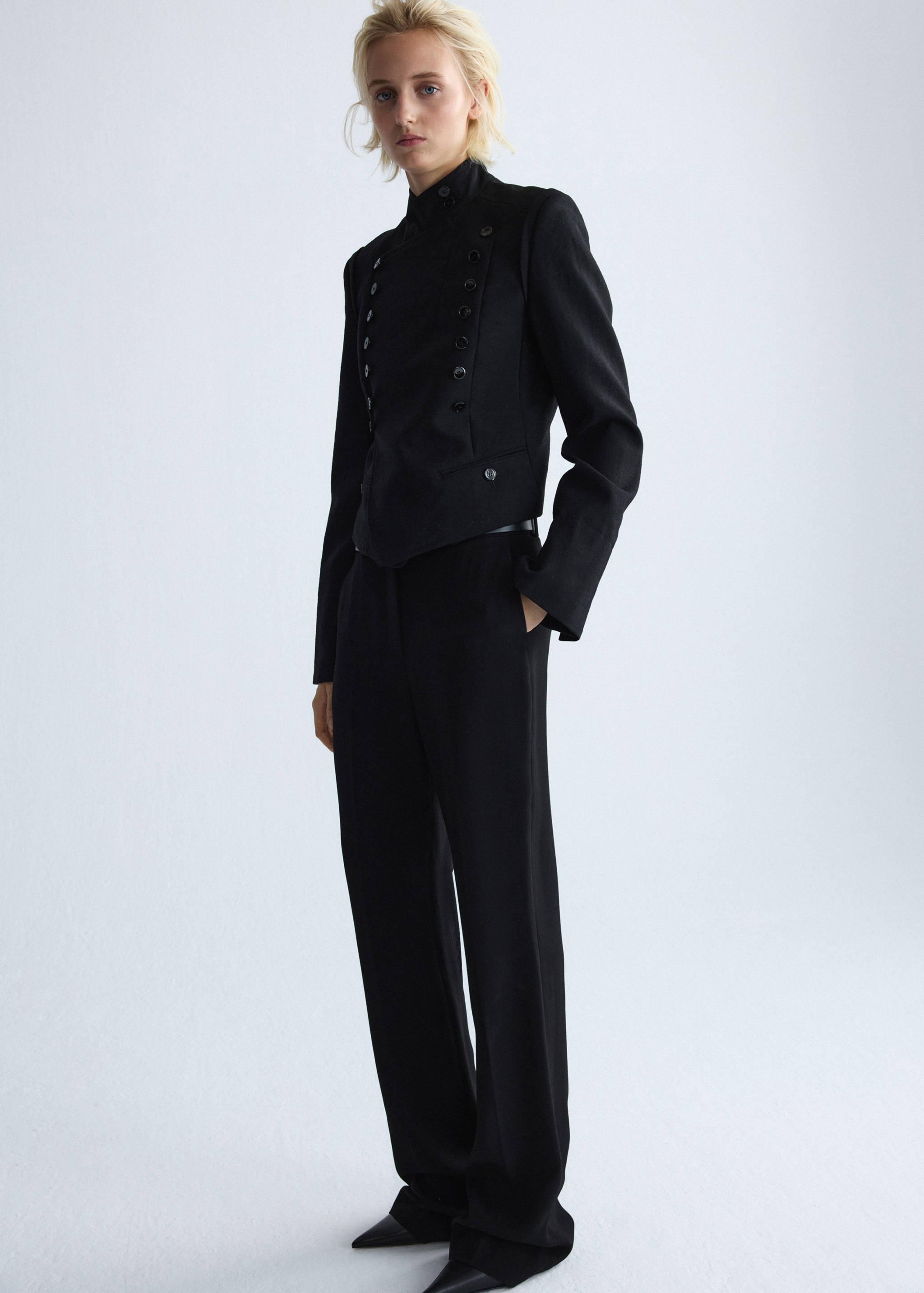 100% wool suit trousers - Details of the article 1