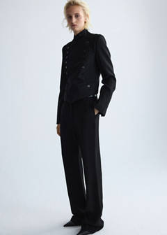100% wool suit trousers — Black 4