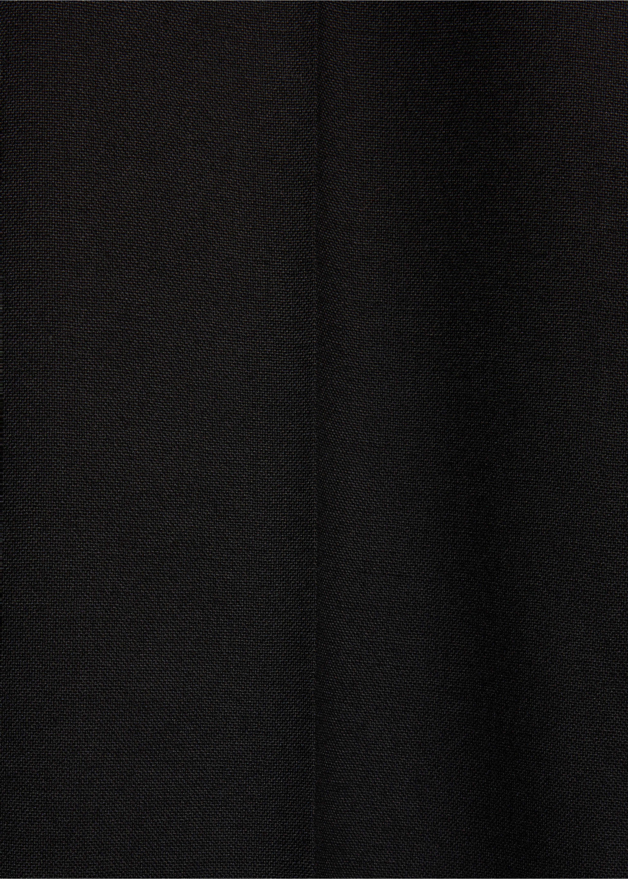 100% wool suit trousers - Details of the article 0, Black. Ref: 37016368-00.