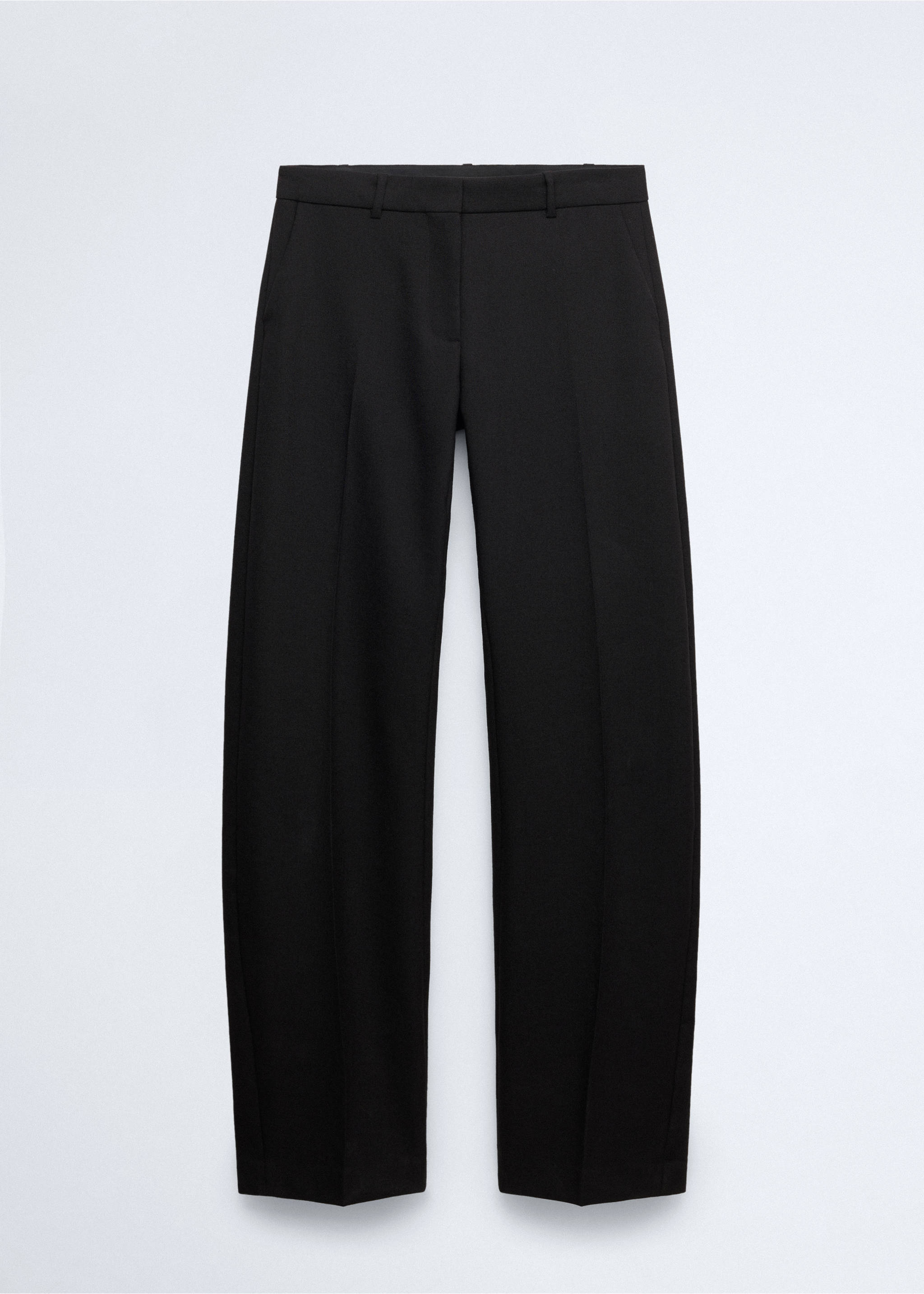 100% wool suit trousers - Article without model, Black. Ref: 37016368-00.