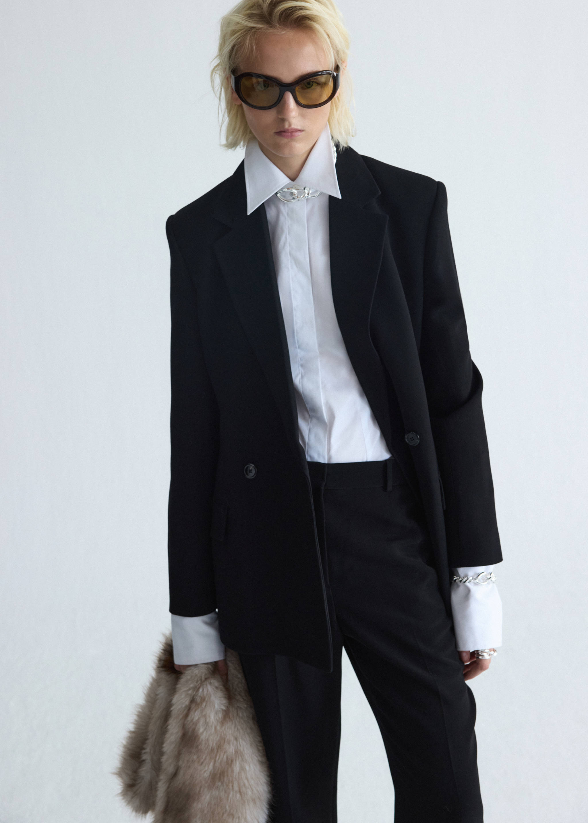 Straight suit trousers - Details of the article 1