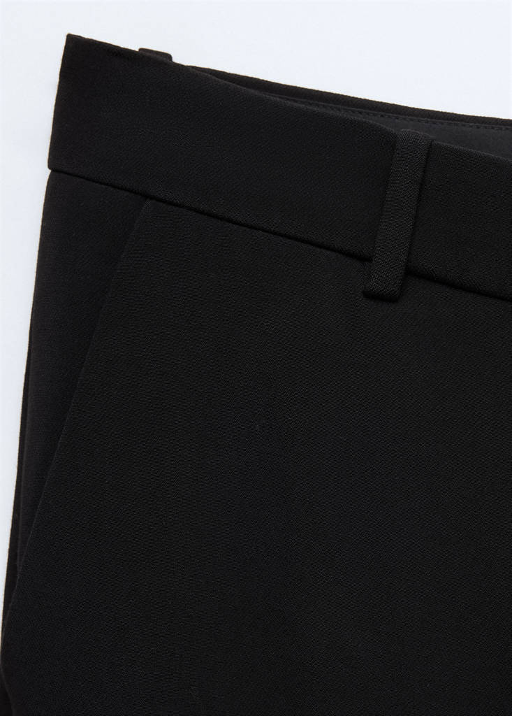 Straight suit trousers — Black