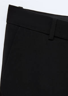 Straight suit trousers — Black 7
