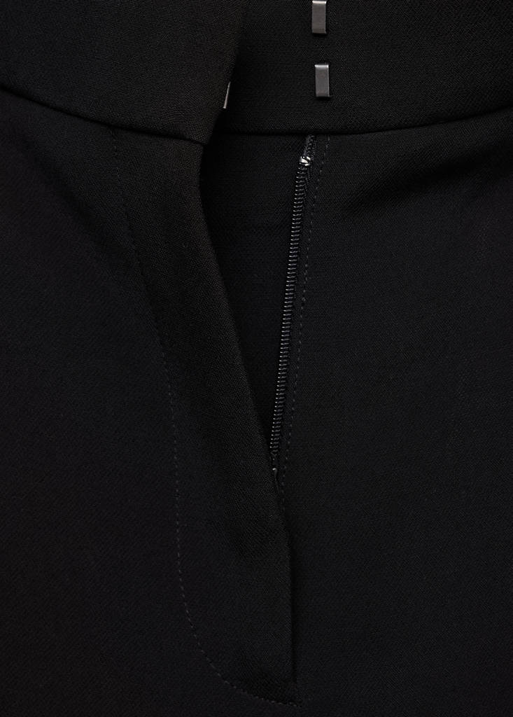 Straight suit trousers — Black