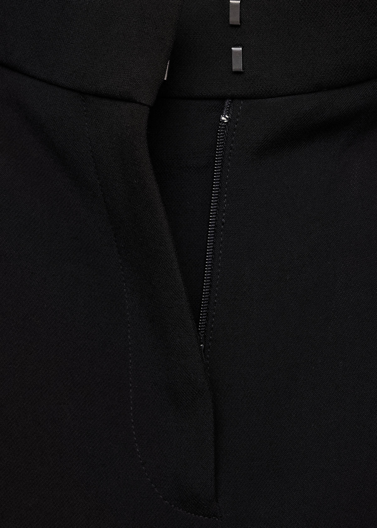 Straight suit trousers — Black