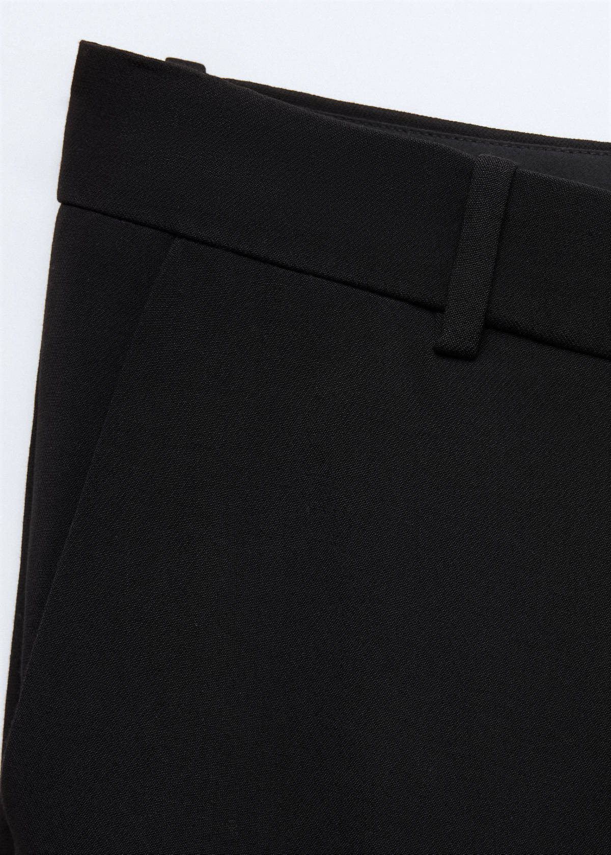Straight suit trousers — Black