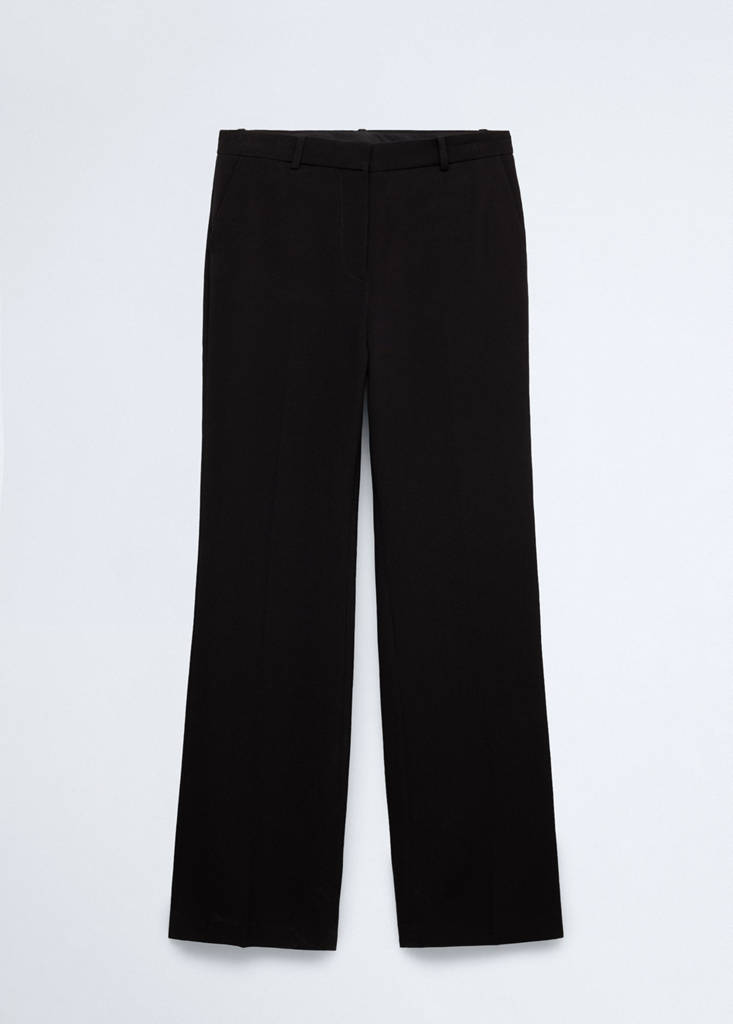 Straight suit trousers — Black