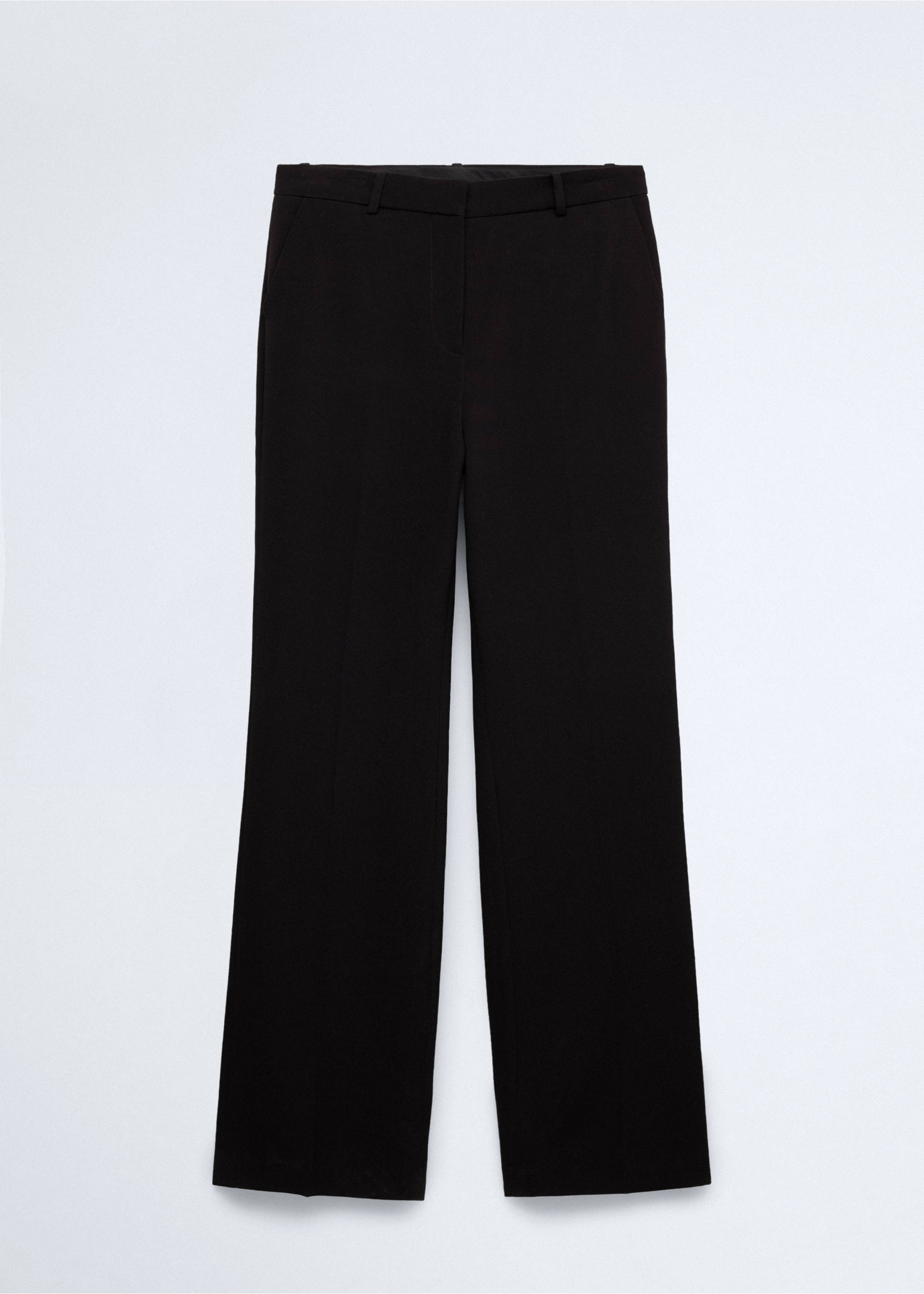 Straight suit trousers - Article without model, Black. Ref: 37016369-00.