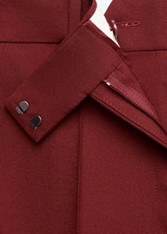 Wool suit trousers — Wine 6