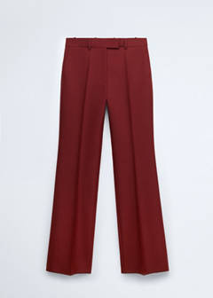 Wool suit trousers — Wine 5