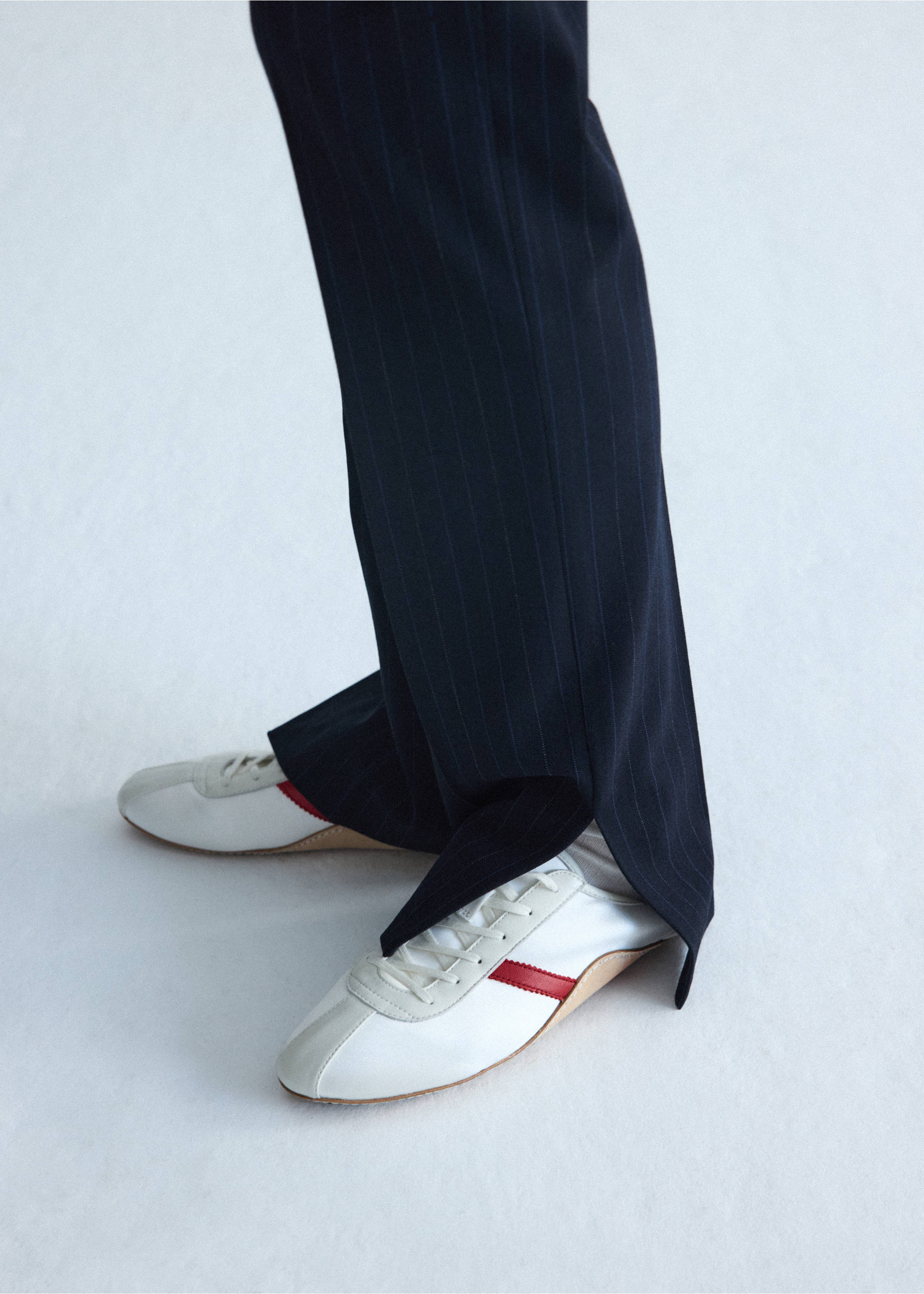 Pantalón traje raya diplomática - Detalle del artículo 3, Azul marino. Ref: 37016371-00.
