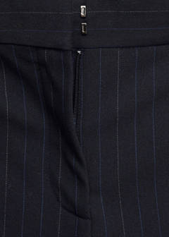 Pinstripe suit trousers — Navy 7