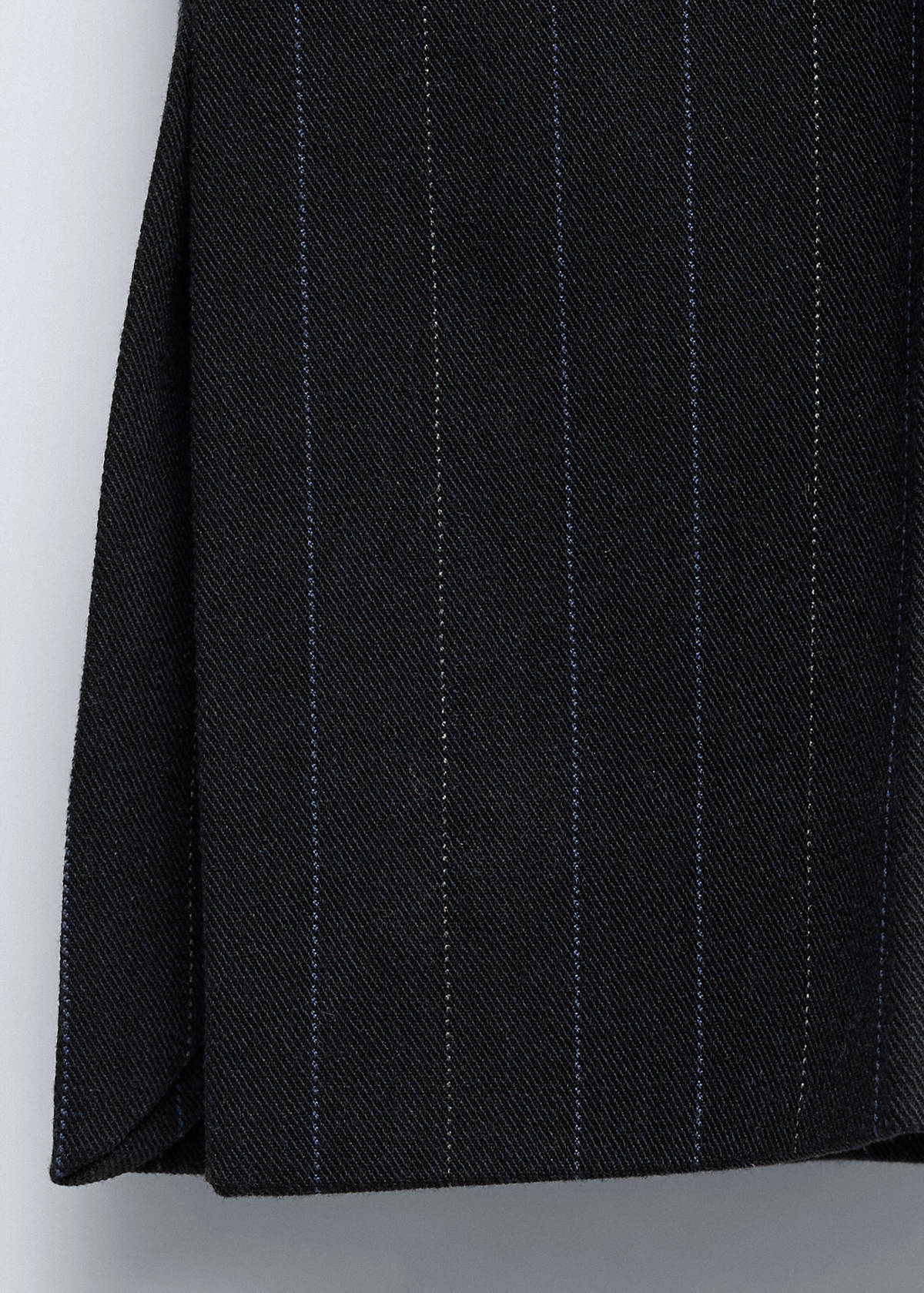 Pinstripe suit trousers — Navy