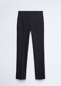 Pinstripe suit trousers — Navy 6